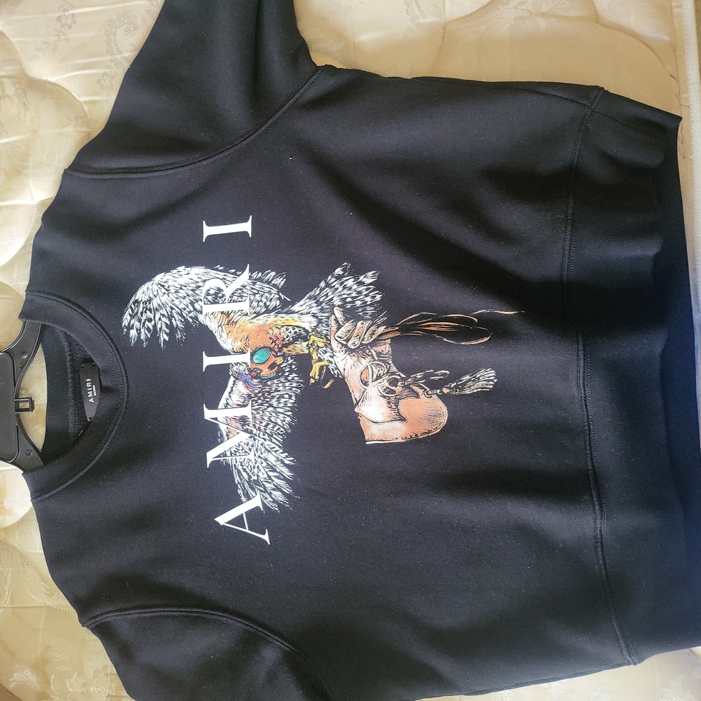 AMIRI FALCON CREW SWEATSHIRT MEDIUM
